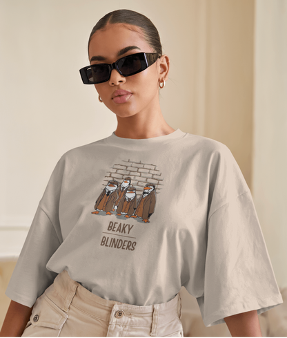 Beaky Blinders Beige Unisex Premium Oversized T-Shirt