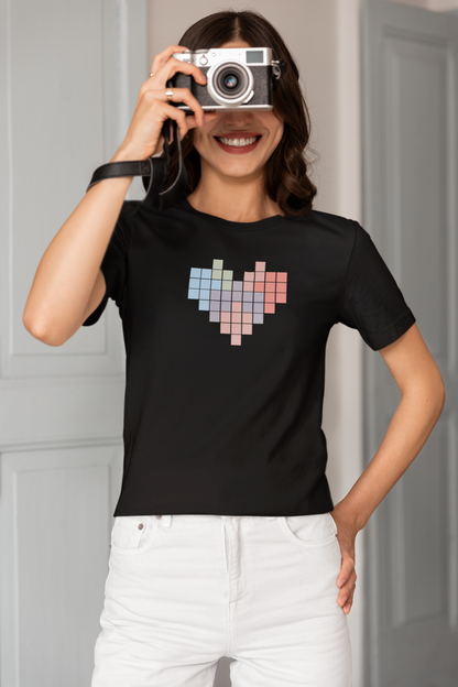 Tetris Heart Women T-Shirt