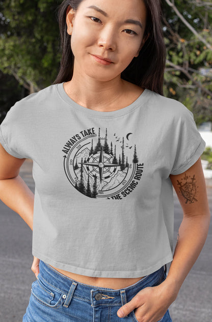 Scenic Route Explorer Crop Top