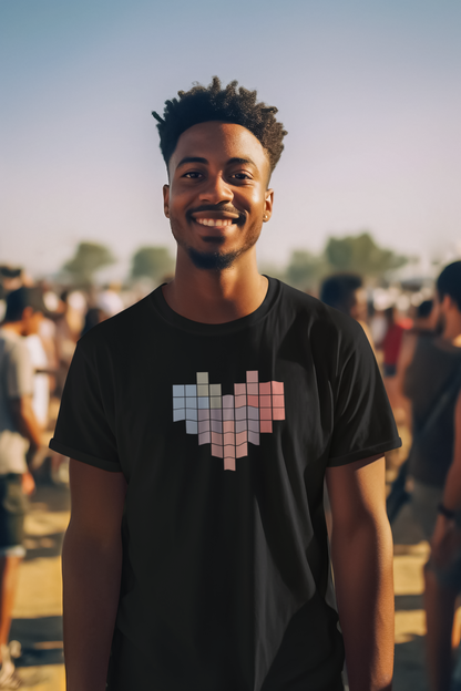 Tetris Heart Men T-Shirt