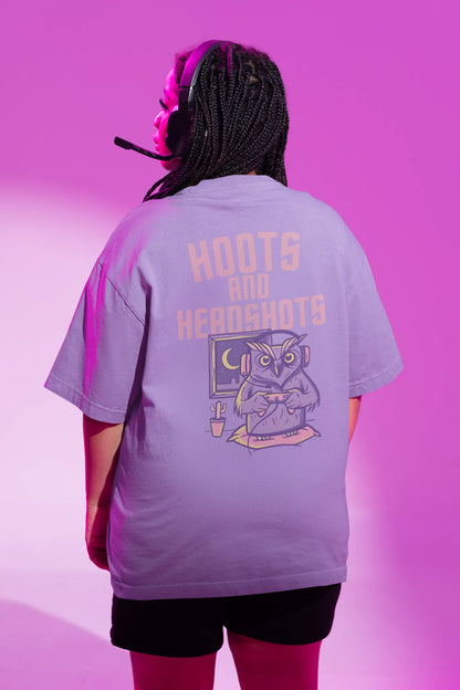 Hoots And Headshots Women Oversized T-Shirt