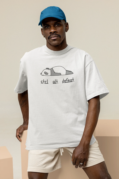 "Ctrl, Alt, Defeat" Unisex Oversized T-Shirt