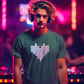 Tetris Heart Men's T-Shirt Olive Green