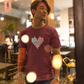 Tetris Heart Men's T-Shirt Maroon