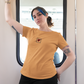 Sole Heart Women T-Shirt Mustard Yellow