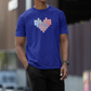 Tetris Heart Men's T-Shirt Royal Blue