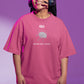 404 Brain Not Found Women Oversized T-Shirt Blush Pink