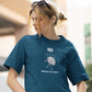 404 Brain Not Found Women Oversized T-Shirt Steel Blue