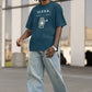 Alexa Delete My Belly Men Oversized T-Shirt Steel Blue