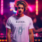 Alexa Delete My Belly Men T-Shirt Pink