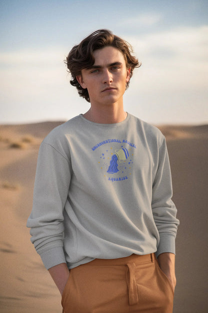 The Aquarius Vision Men Sweatshirt Grey