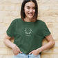 Aquarian Celestial Odyssey Crop Top Olive Green