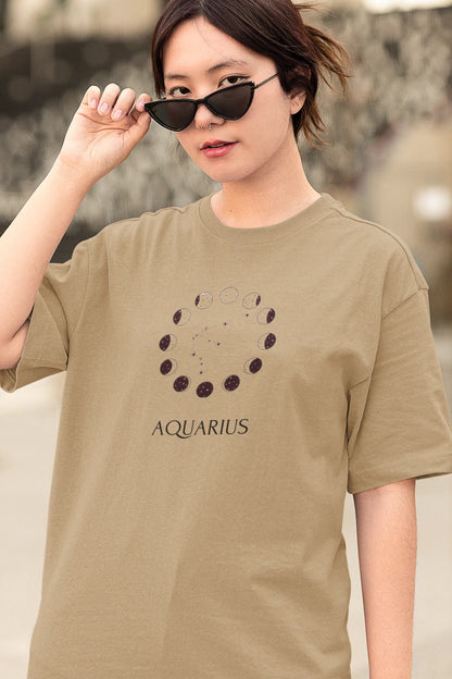 Aquarian Celestial Odyssey Women Oversized T-Shirt