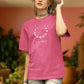 Aquarian Celestial Odyssey Women Oversized T-Shirt Blush Pink