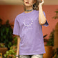 Aquarian Celestial Odyssey Women Oversized T-Shirt Lavender