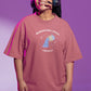 The Aquarius Vision Women Oversized T-Shirt Beige