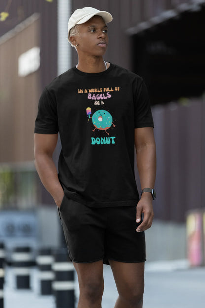 Be A Donut Men T-Shirt Black