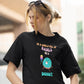 Be A Donut Women Oversized T-Shirt Steel Blue