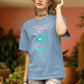 Be A Donut Women Oversized T-Shirt Steel Blue