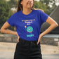 Be A Donut Women T-Shirt Royal Blue