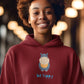 Be Hippy Women Hoodie Maroon