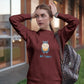 Be Hippy Women Sweatshirt Maroon