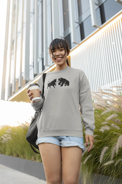 Market Showdown Women Sweatshirt Grey