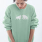 Market Showdown Women Sweatshirt Mint Green