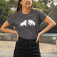 Market Showdown Women T-Shirt Charcoal Grey