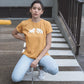 Market Showdown Women T-Shirt Mustard Yellow