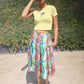 Wings of Color Design Crop Top Butter Yellow