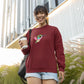 Wings of Color Women Sweatshirt Maroon