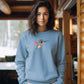 Wings of Color Women Sweatshirt Steel Blue