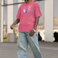 Here For The BOOS Men Oversized T-Shirt Blush Pink