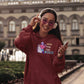Here For The BOOS Women Hoodie Maroon