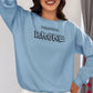 Forever Broke Women Sweatshirt Steel Blue