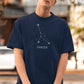 Constellation Cancer Men Oversized T-Shirt Beige