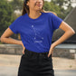 Constellation Cancer Women T-Shirt Royal Blue