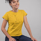 Constellation Cancer Women T-Shirt Yellow