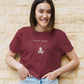 ClockToPus Crop Top Maroon