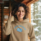 Laugh Out Cloud Women Hoodie Beige