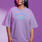 Laugh Out Cloud Women Oversized T-Shirt Lavender