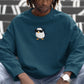 Chill Penguin Men Sweatshirt Navy Blue