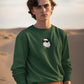 Chill Penguin Men Sweatshirt Olive Green