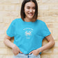 Crab Tivating Cancer Crop Top Sky Blue