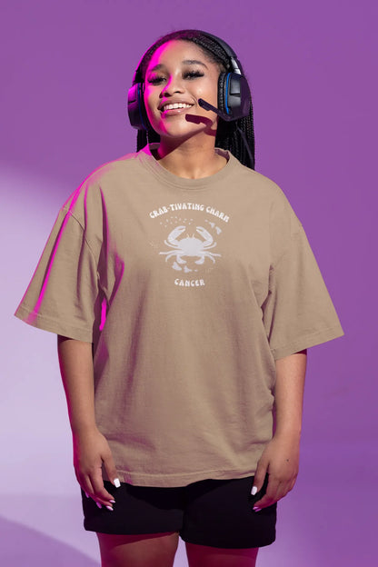Crabtivating Charm Women Oversized T-Shirt