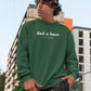 Dad A Base Men Sweatshirt Olive Green