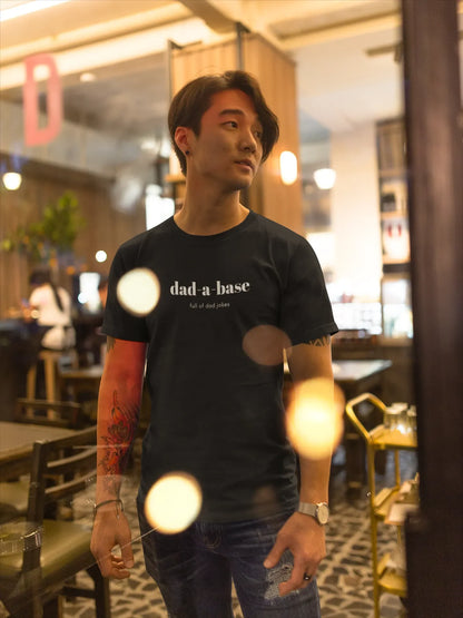 Dad A Base Men T-Shirt Black
