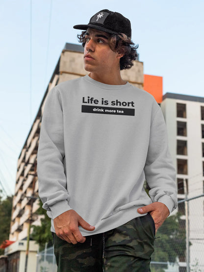 Sip & Seize Men Sweatshirt Grey