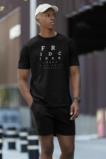 Slang Vision Men T-Shirt Black